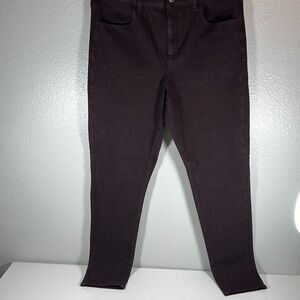 American Eagle Womens Next Level Stretch Hi-Rise Jegging Jeans Maroon Size 14